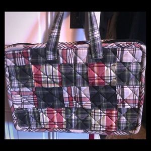Plaid computer bag